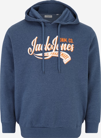 Jack & Jones Plus Sweatshirt in Blue: front