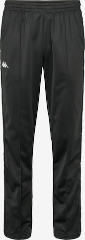 KAPPA Regular Housut 'Banda Astoriazzu' värissä musta: etupuoli