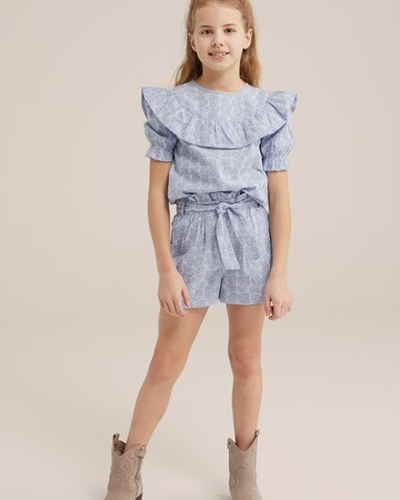 WE Fashion Blouse in Blauw