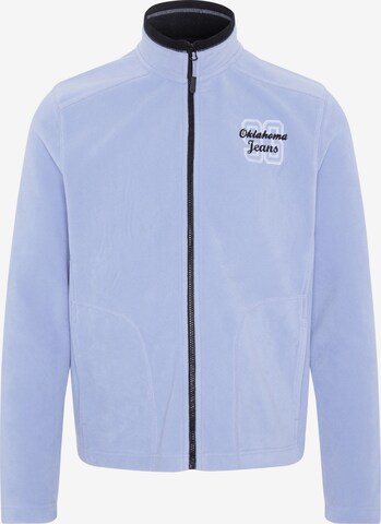 Oklahoma Jeans Fleece Jacket in Blue: front