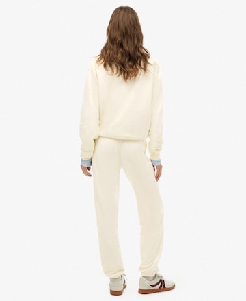 Bootcut Pantalon 'Athletic Essential' Superdry en blanc