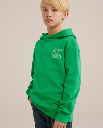 WE Fashion Sweatshirt in Grün: Vorderseite