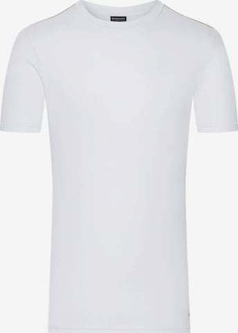 Henderson Shirt 'Elastisches Baumwoll-T-Shirt mit Rundhals, Bosco L' in Wit: voorkant