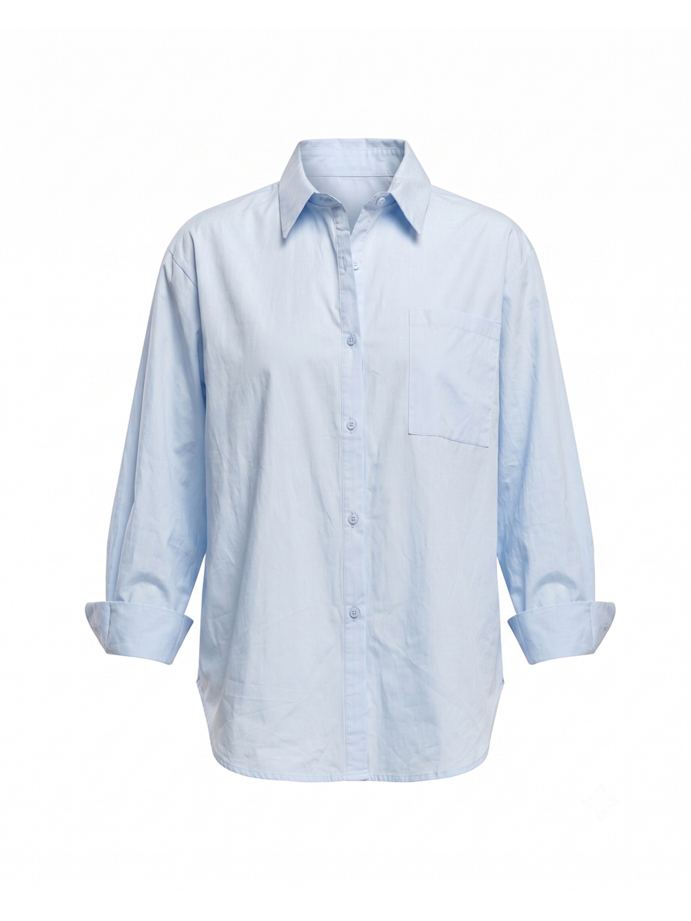 Tantra Shirt 'Camisa oversize con bolsillo delantero' in Blauw: voorkant