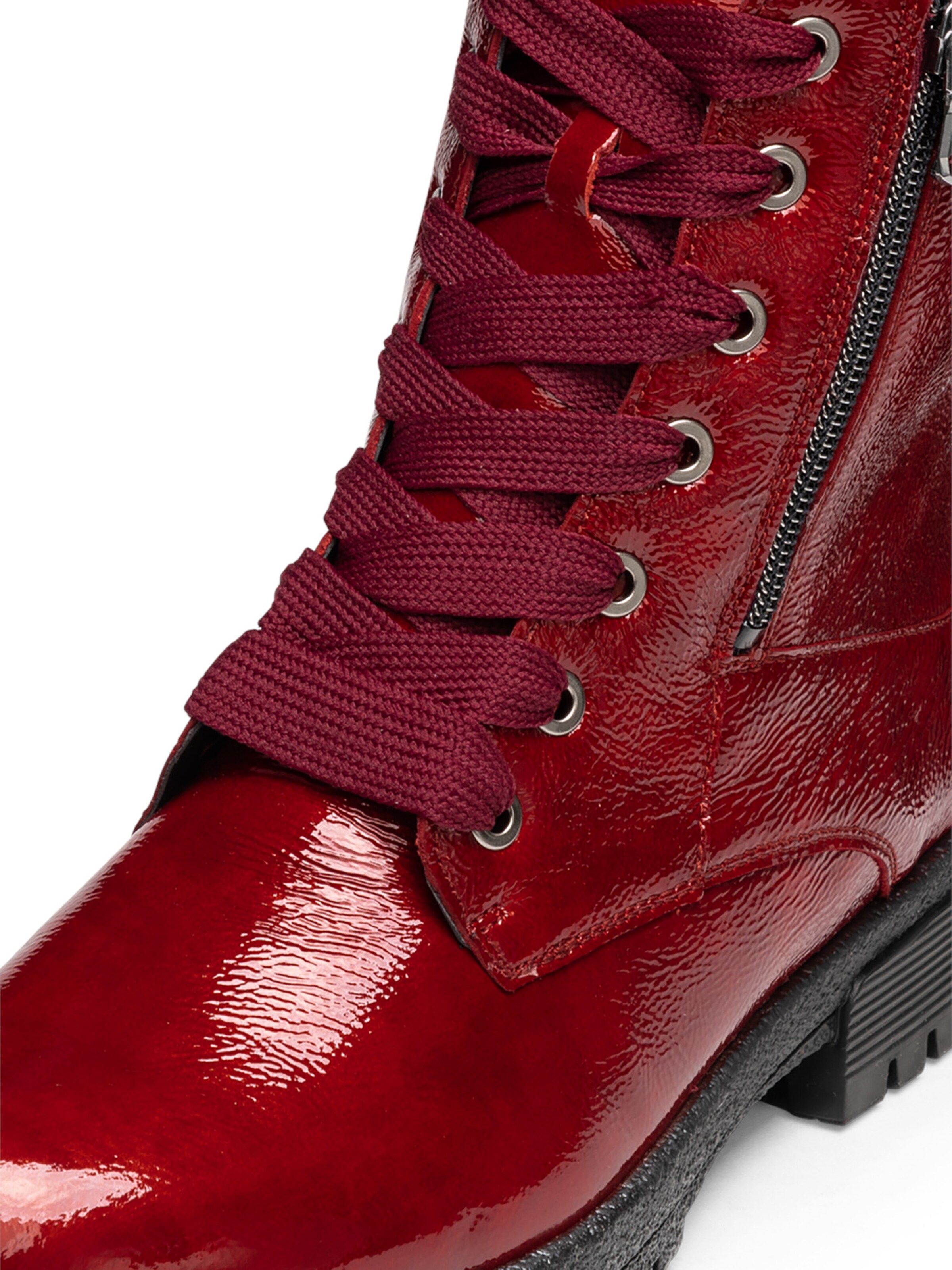 VITAFORM Schnürstiefelette in Rot