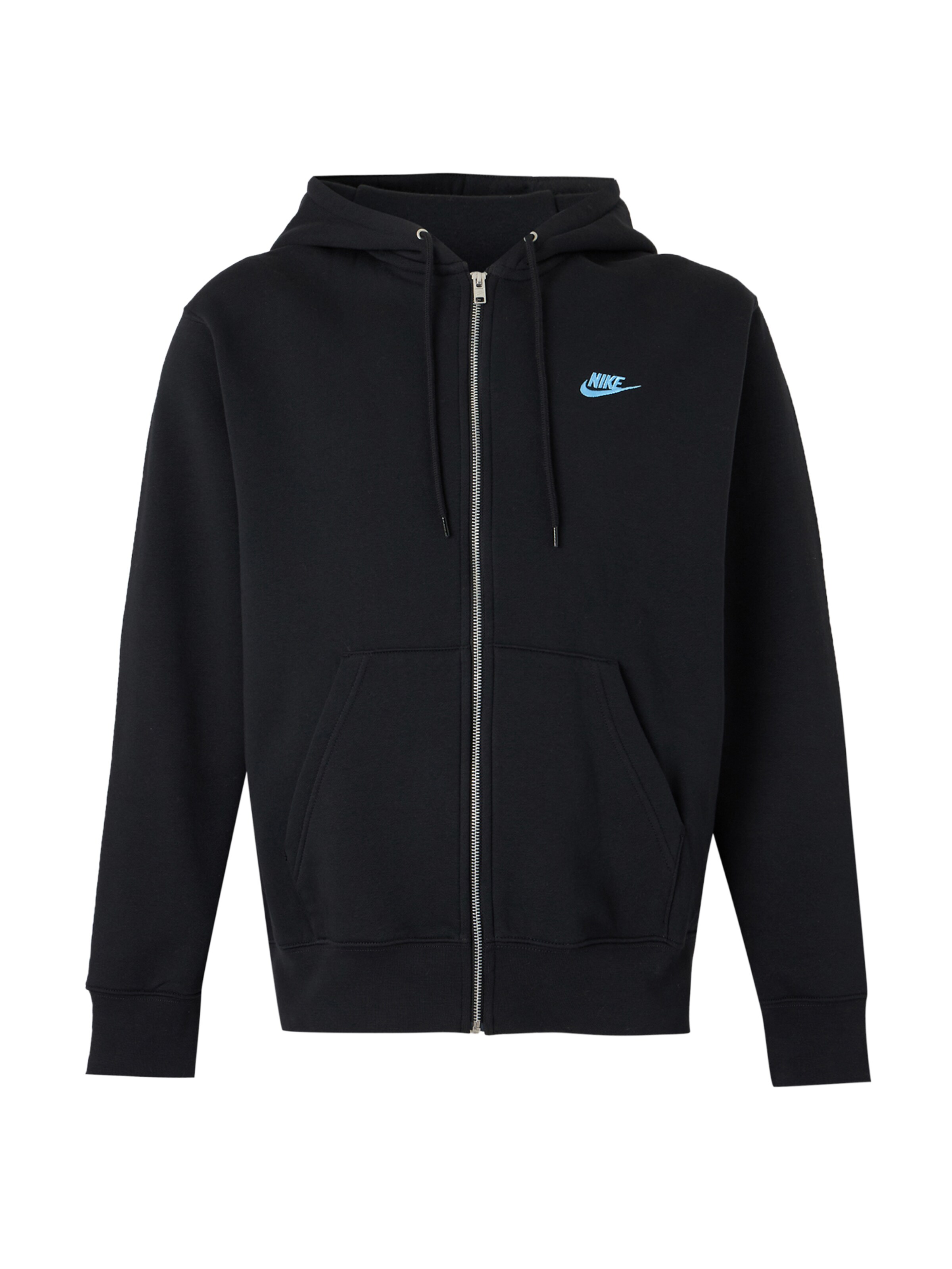 Nike Sportswear Суичъри с качулка 'CLUB' в черно: отпред