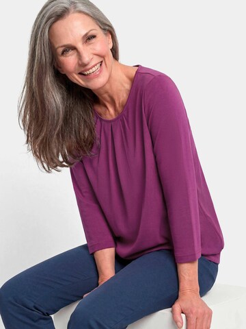Goldner Bluse in Lila