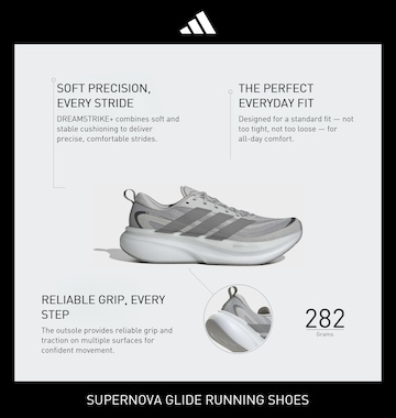 Chaussure de course 'SUPERNOVA GLIDE' ADIDAS PERFORMANCE en gris