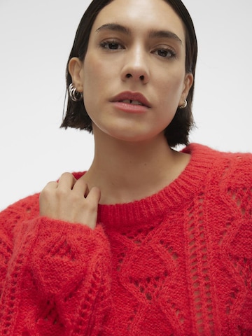 VERO MODA Pullover in Rot