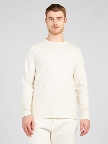 Abercrombie & Fitch T-shirt 'ESSENTIAL' i beige: framsida