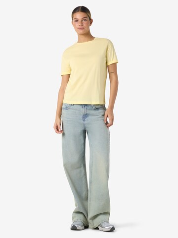 Noisy may T-Shirt 'NMBRANDY' in Gelb