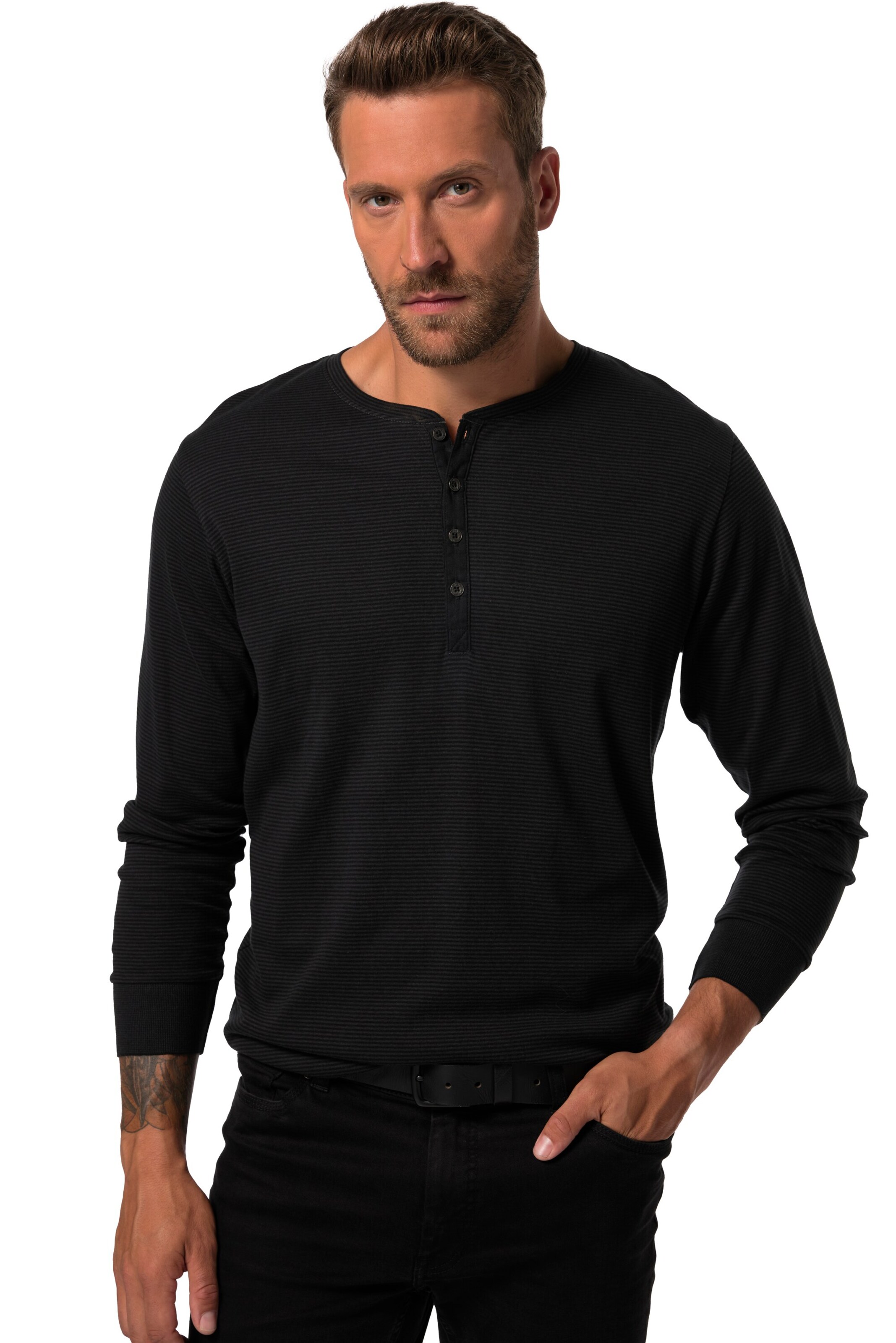 JP1880 Shirt in Black: front
