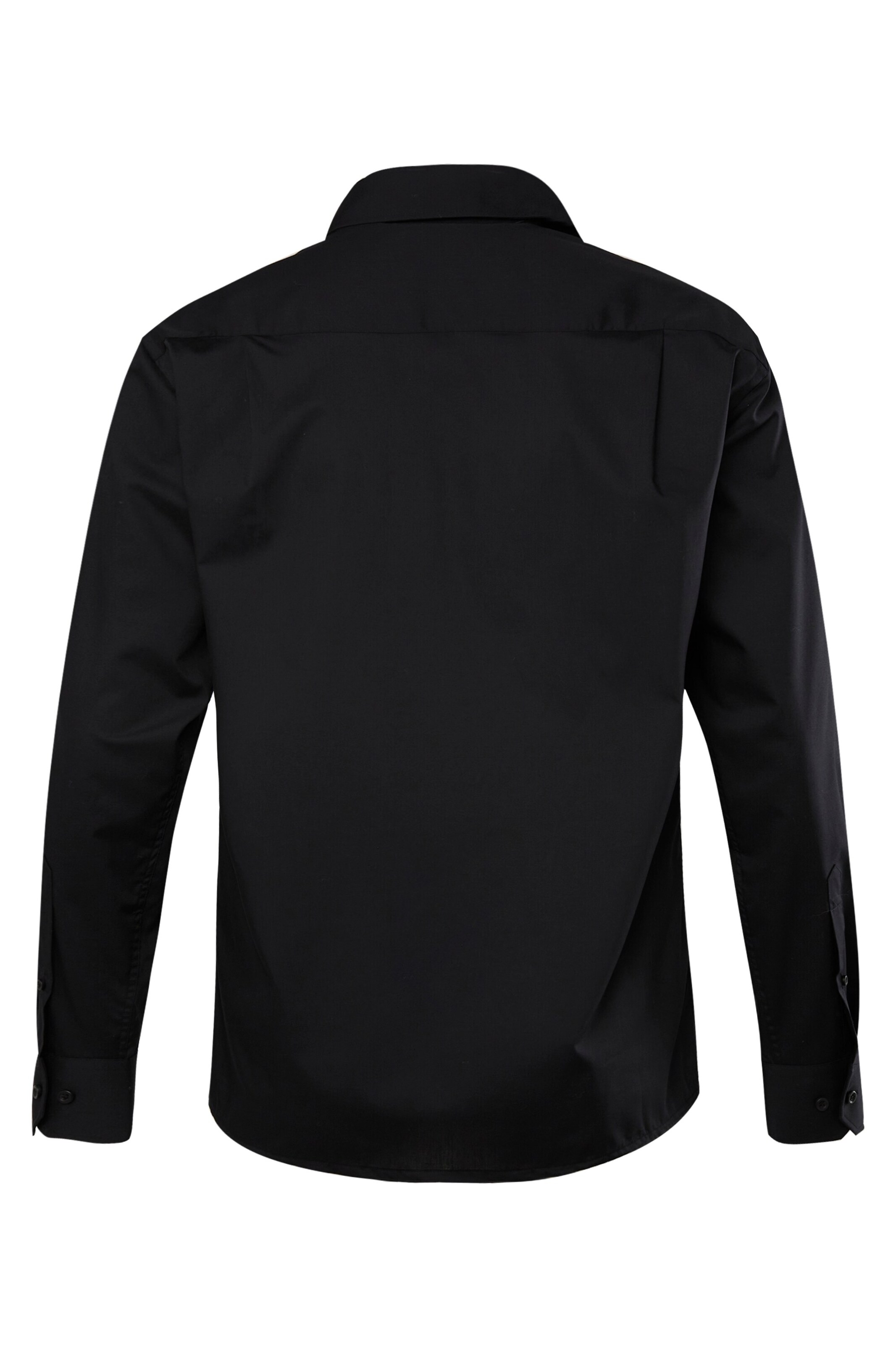 Boston Park Comfort fit Button Up Shirt in Black