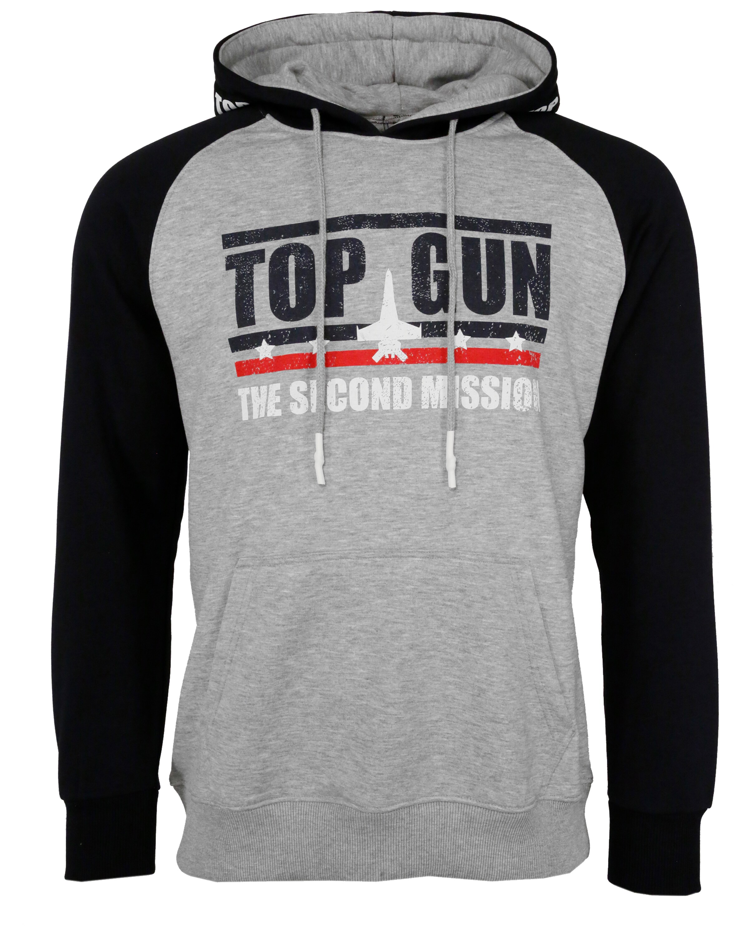 TOP GUN Sweatshirt in Grey: front