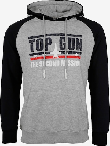 TOP GUN Sweatshirt in Grijs: voorkant