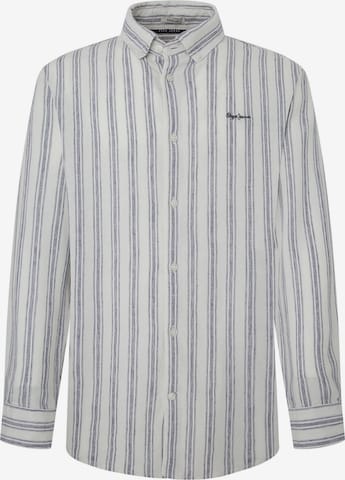 Pepe Jeans Regular fit Button Up Shirt 'PRIXTON' in White: front