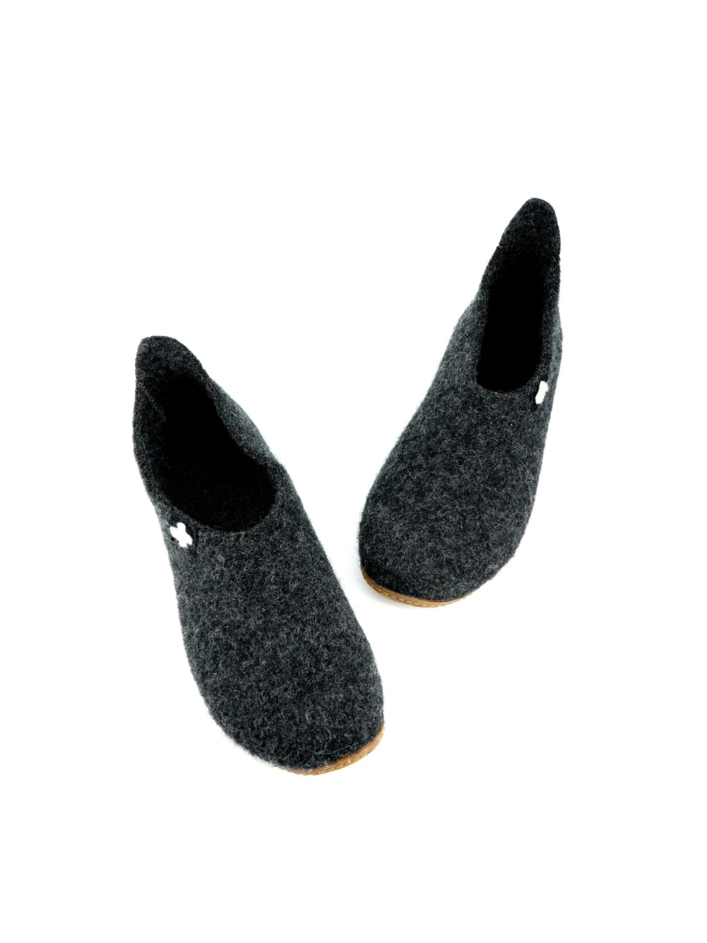 Living Kitzbühel Slipper 'Filz' in Grey