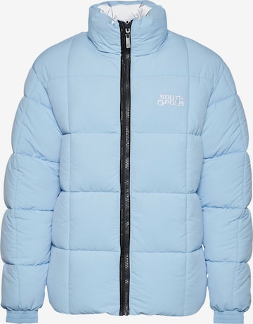 SOUTHPOLE Winterjas 'Bubble North-South 1.0' in Blauw: voorkant