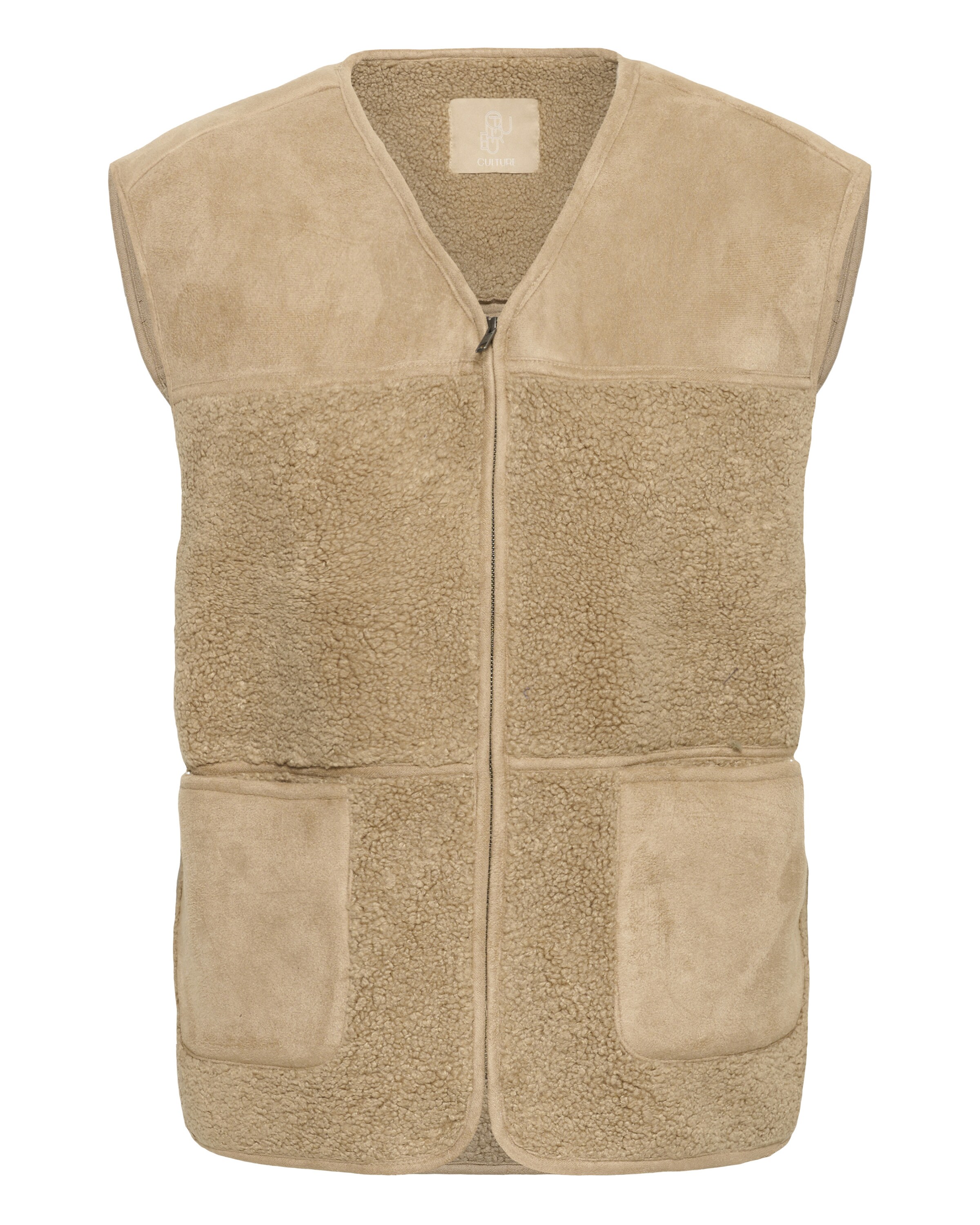 CULTURE Vest 'Benedicta' i beige: forside