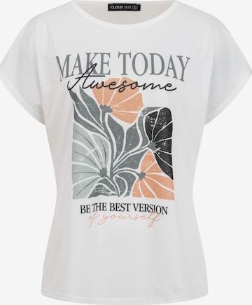 Cloud5ive Tričko – bílá: přední strana