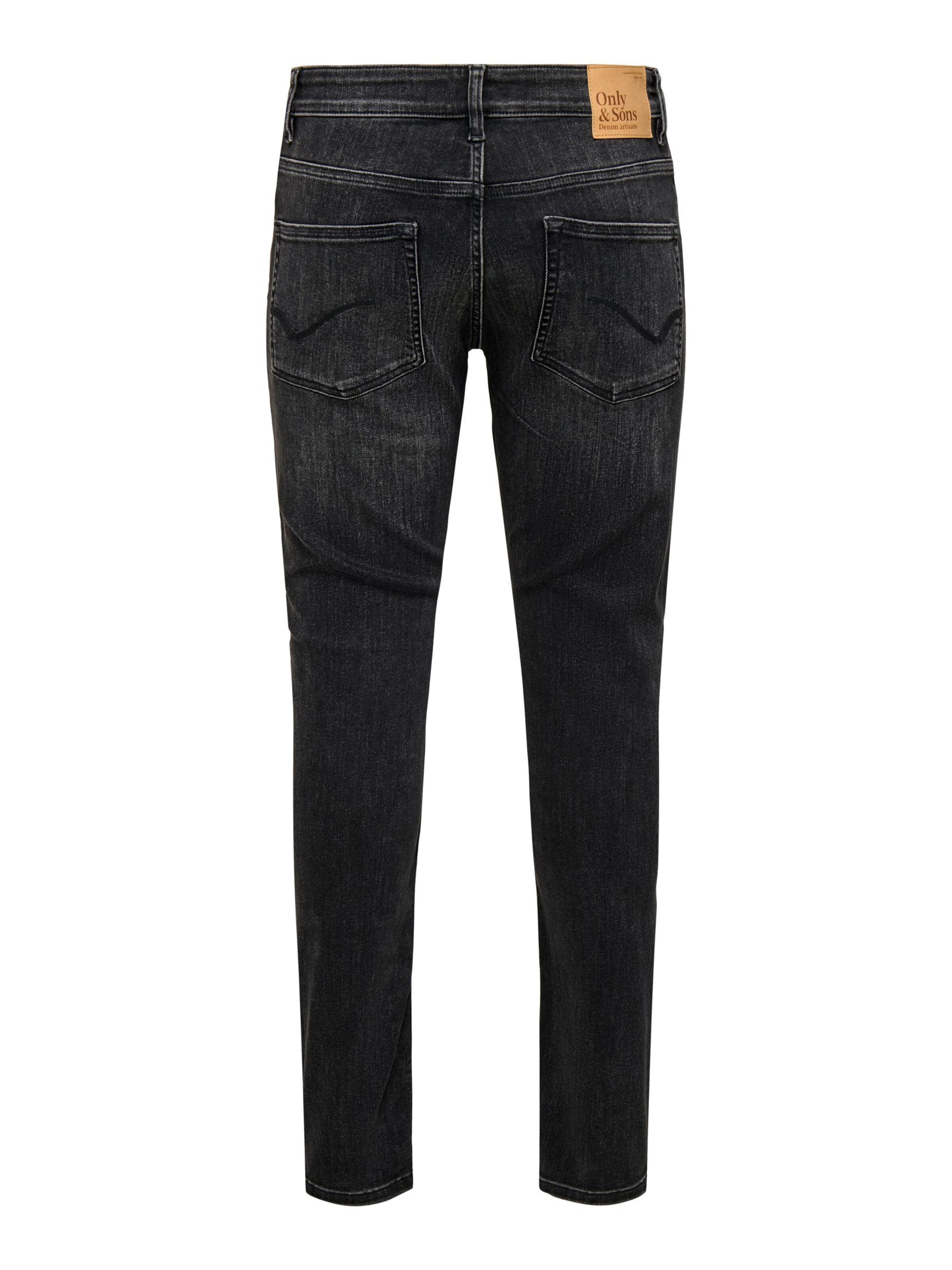 Only & Sons Slimfit Jeans 'ONSLoom' in Zwart