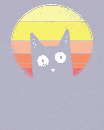 watabout.kids Shirt 'Sunset Cat' in Purple
