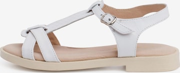 Sandales Pisamonas en blanc : devant