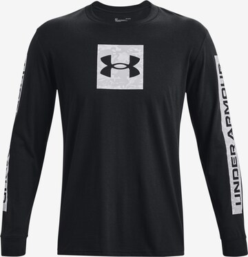 UNDER ARMOUR - Camiseta deportiva en negro: frente