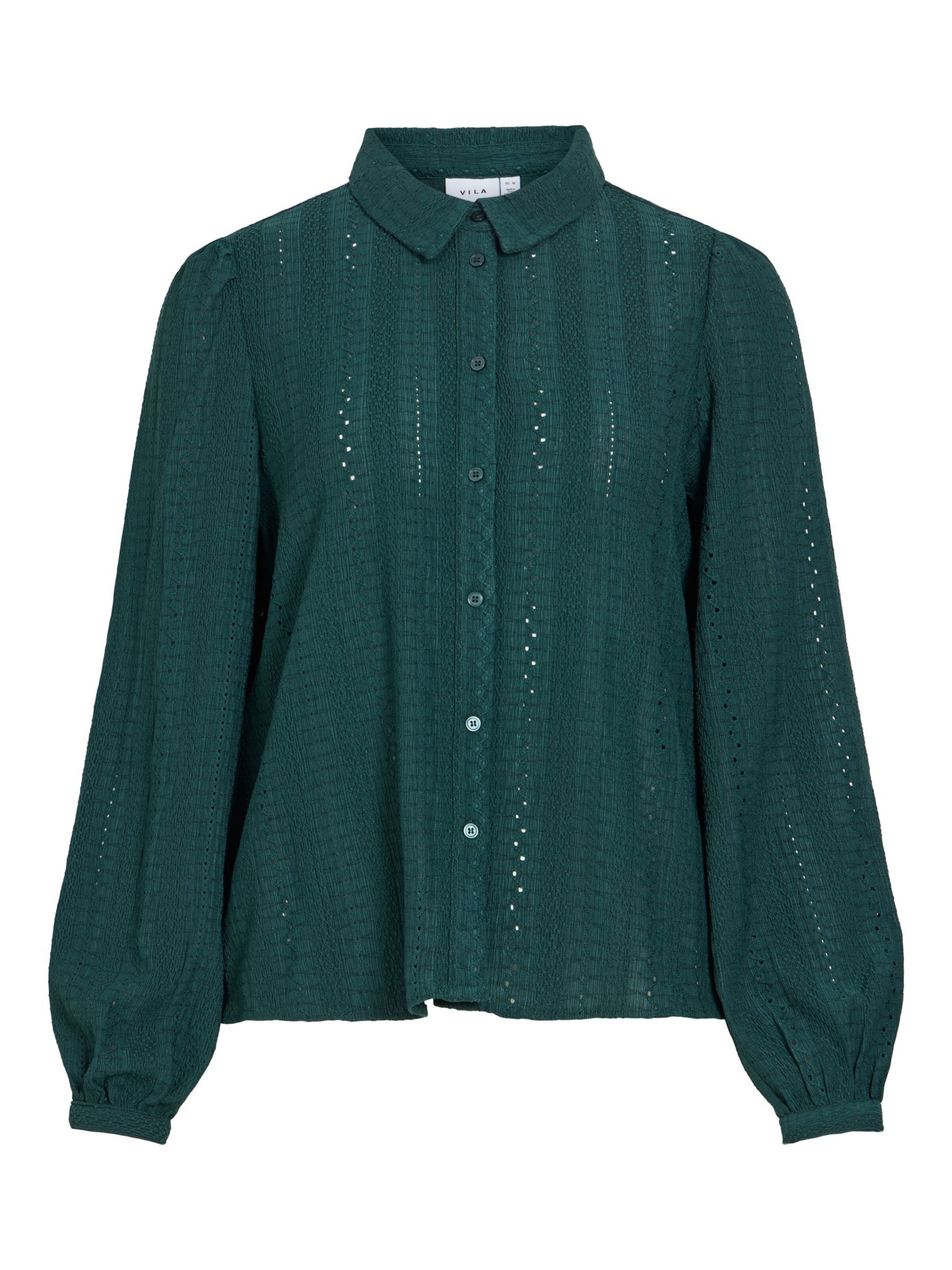 Camicia da donna 'ZANIA' di VILA in verde: frontale