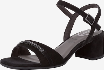 TAMARIS Strap Sandals in Black: front