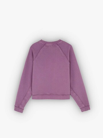 Scalpers Sweatshirt 'Flame Skull' in Purple