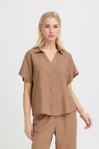 b.young Bluse in Beige: Vorderseite