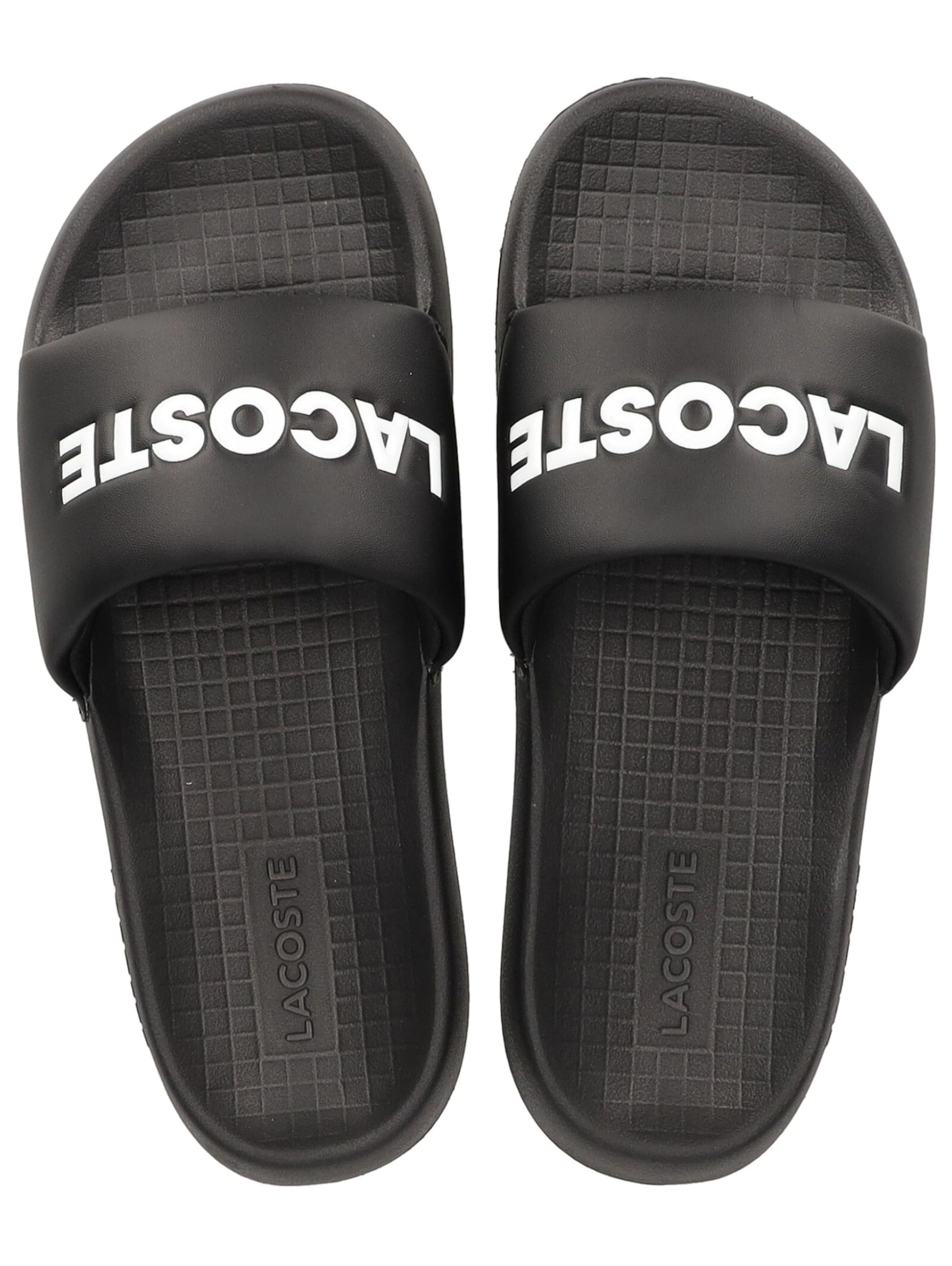 LACOSTE Beach Pool Shoes in Black ABOUT YOU