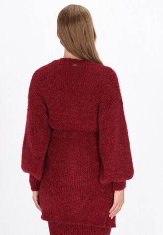 Cardigan oversize DreiMaster Vintage en rouge