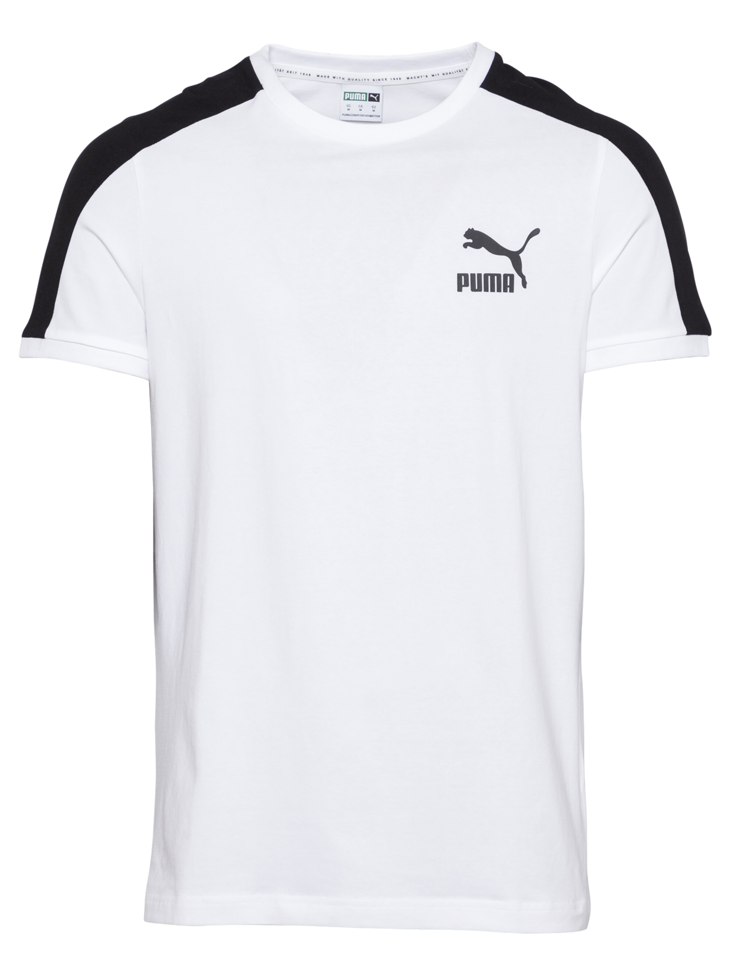 PUMA Shirt 'Iconic T7' in White: front