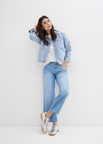 bonprix Wide leg Jeans in Blue: front