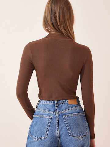 Happiness İstanbul Тениска в кафяво