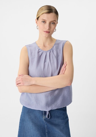comma casual identity Bluse in Blau: Vorderseite