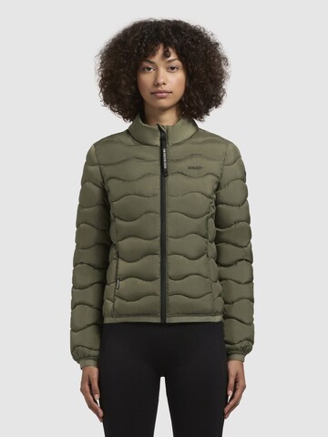 Veste mi-saison 'MERL' khujo en vert : devant