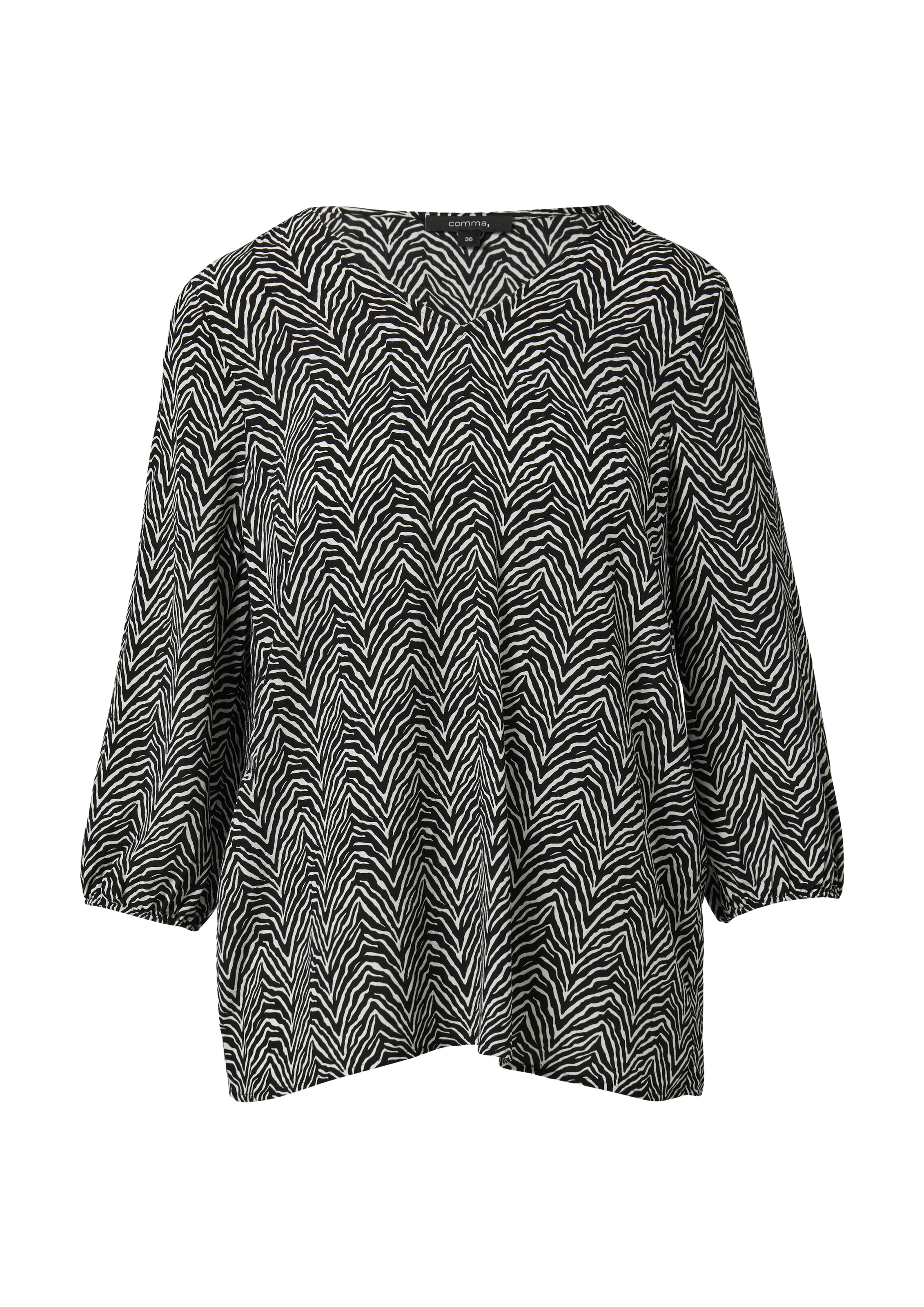 COMMA Blouse in Zwart: voorkant