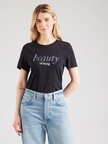 T-shirt s.Oliver en noir : devant