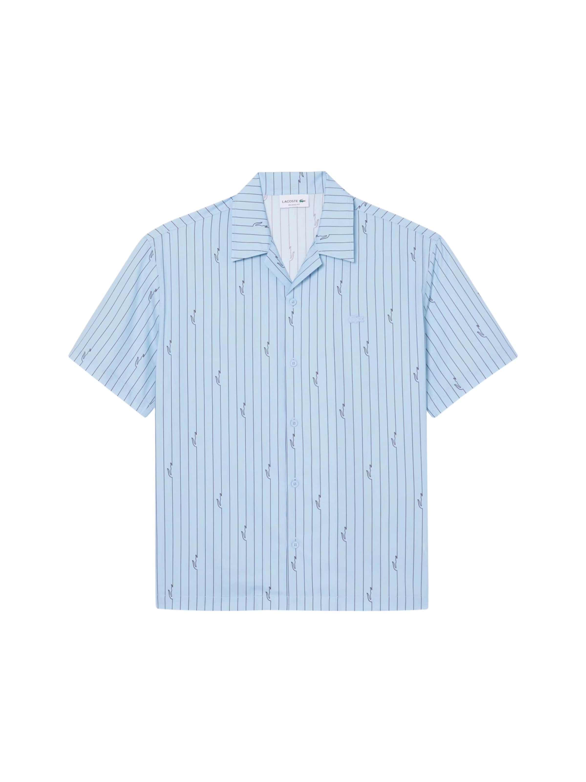 LACOSTE - Regular Fit Camisa em azul: frente