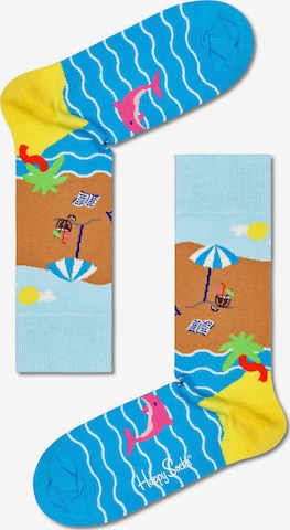 Happy Socks Socks 'Wish You Were Here' in Blue