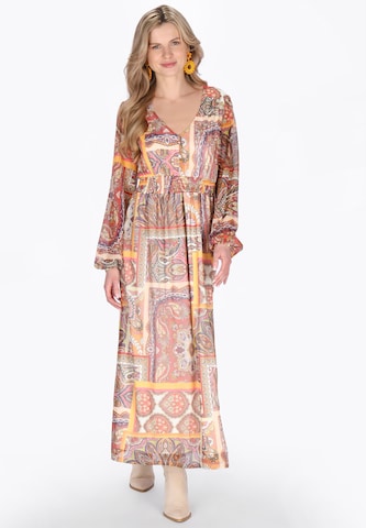 usha FESTIVAL - Vestido em amarelo: frente