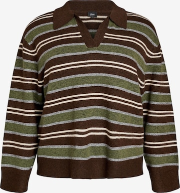 Zizzi Sweter w kolorze brązowy: przód