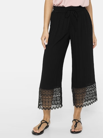 bonprix Loosefit Broek in Zwart: voorkant
