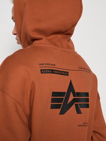 ALPHA INDUSTRIES Sweatshirt i brun