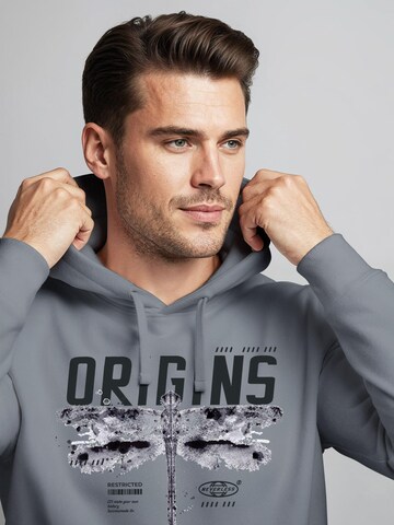 Neverless Sweatshirt 'Future Libelle' in Grey