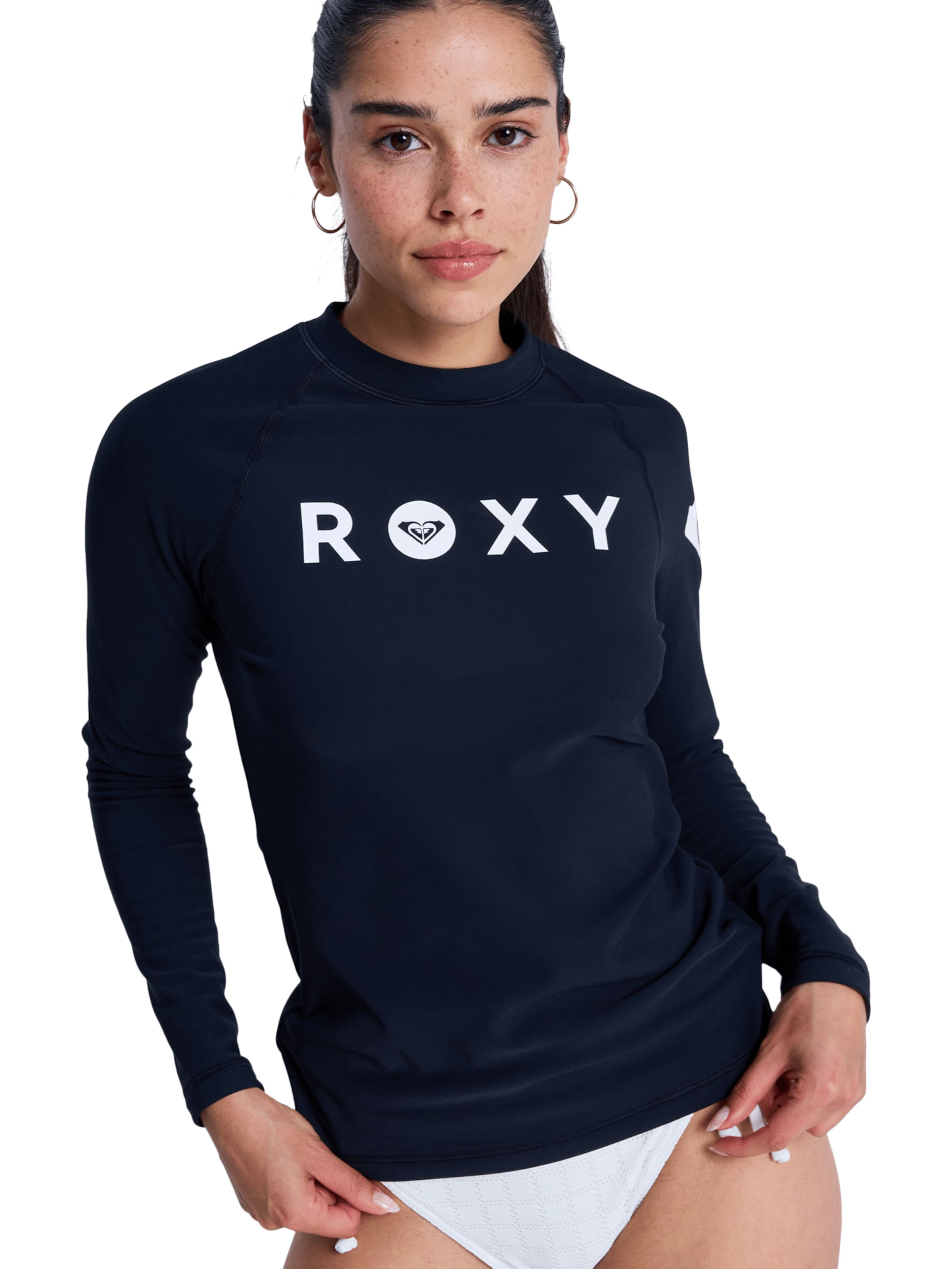 ROXY Performance Shirt 'Essentials Heater' in Grey: front