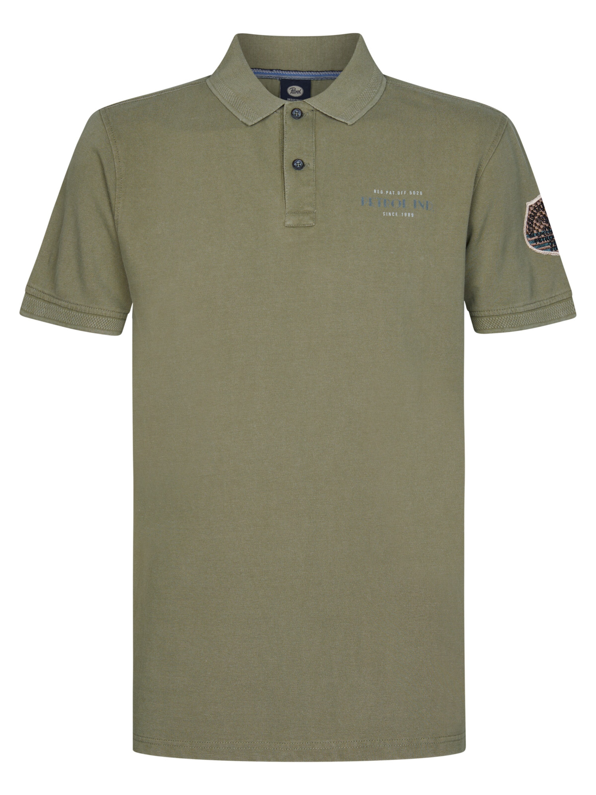 Petrol Industries Majica | zelena barva: sprednja stran